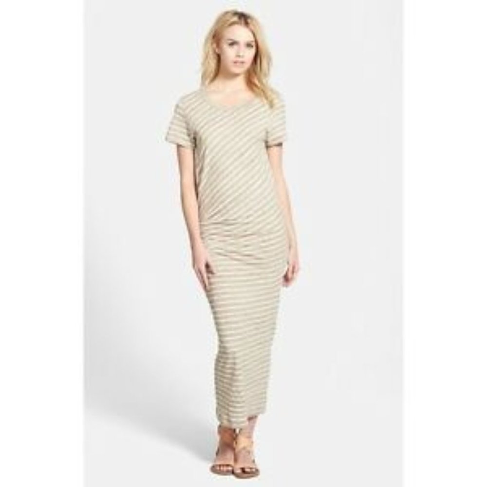 James Perse T shirt midi Stripe Maxi Dress 4